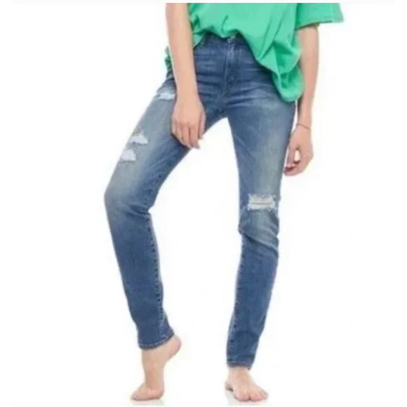 Free People x Sandrine Rose Skinny Jeans Denim Pants Size 29 Black New